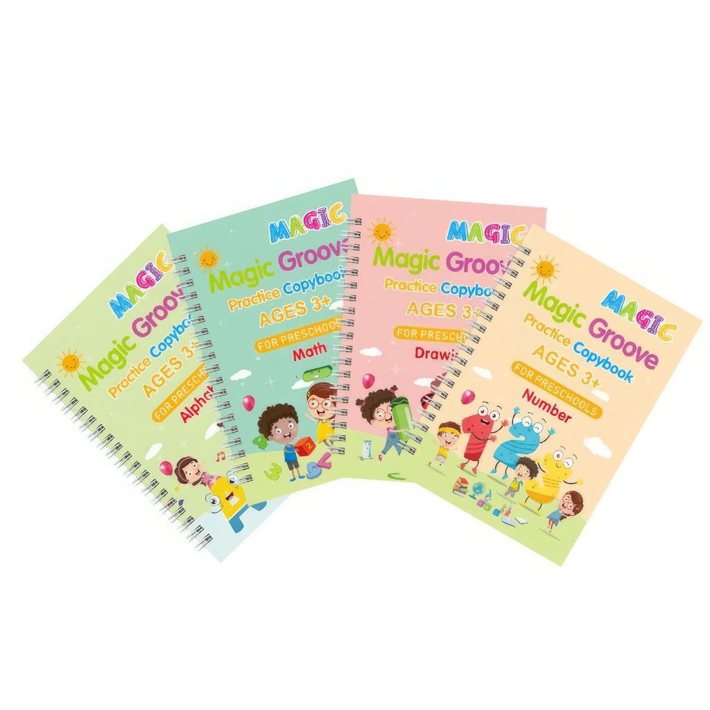 KIT 4 LIBROS CALIGRAFIA TINTA MAGICA