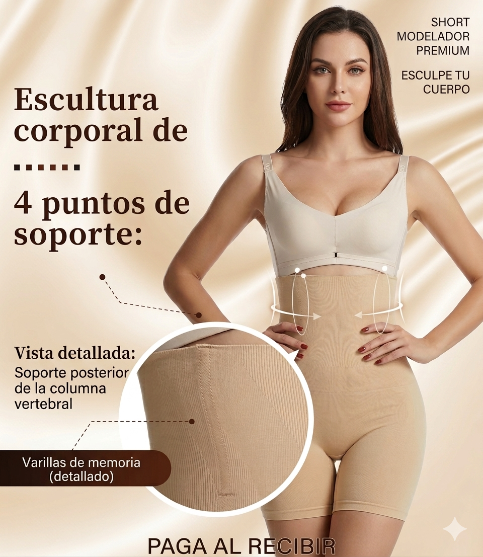 Faja Moldeadora Premium™ Tipo Short - Efecto Invisible