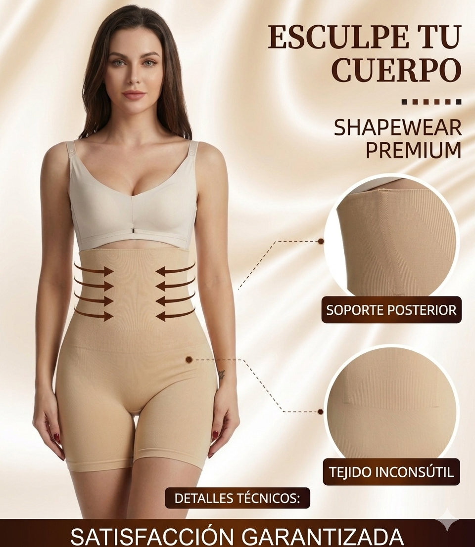 Faja Moldeadora Premium™ Tipo Short - Efecto Invisible