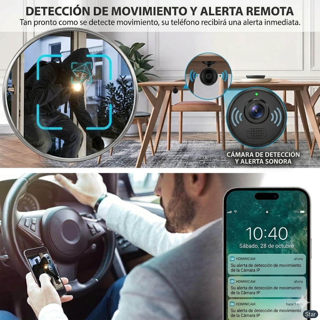 🔥 MINI CÁMERA ESPIA A9 WIFI HD™