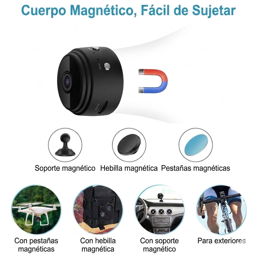 🔥 MINI CÁMERA ESPIA A9 WIFI HD™