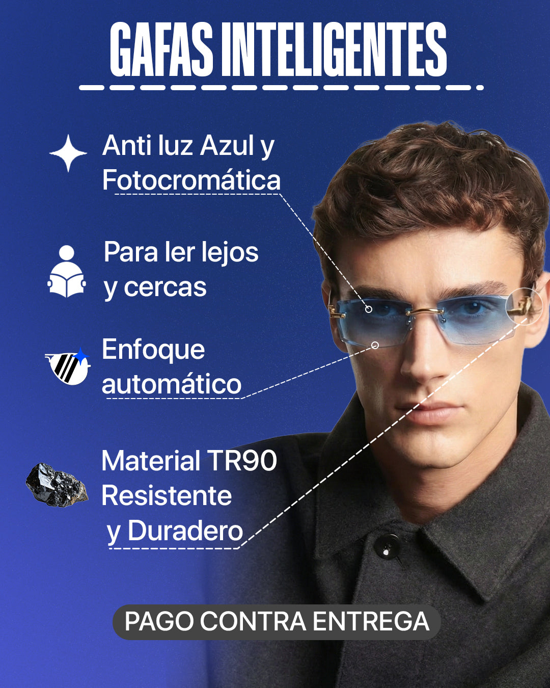 VisionFlex™ – Gafas Fotocromáticas con Protección de Luz Azul