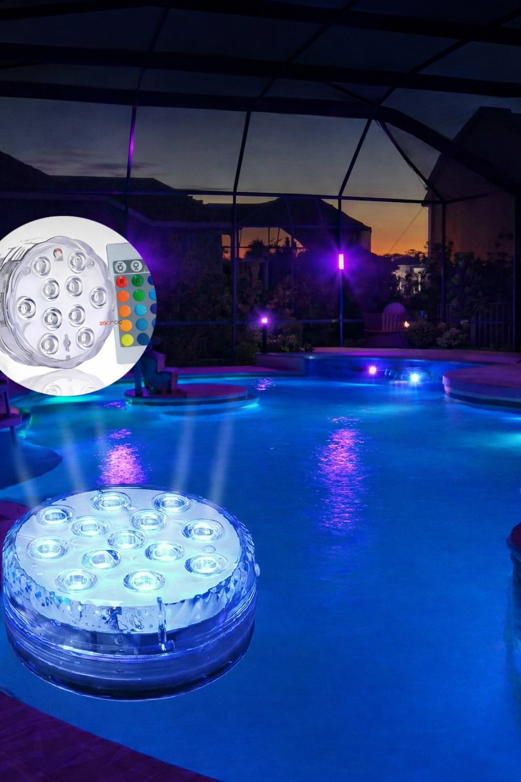AquaGlow Pro – Luz LED Sumergible Multicolor para Piscina
